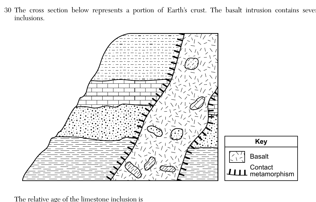 earth question 30 figure